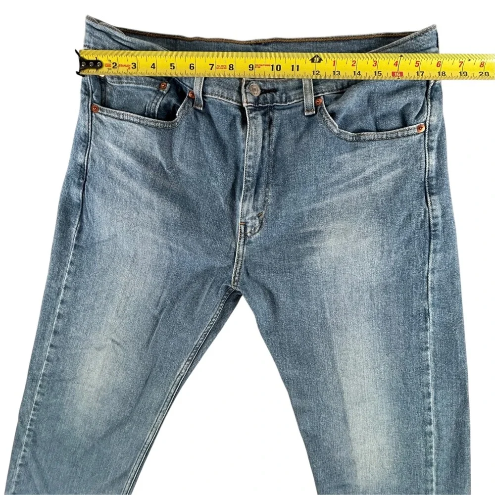 Levis 505 Regular Fit Jeans Mens 36x32 Medium Wash Blue Straight Leg Denim